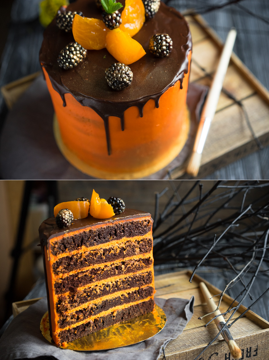 Муссовый торт мандарин шоколад