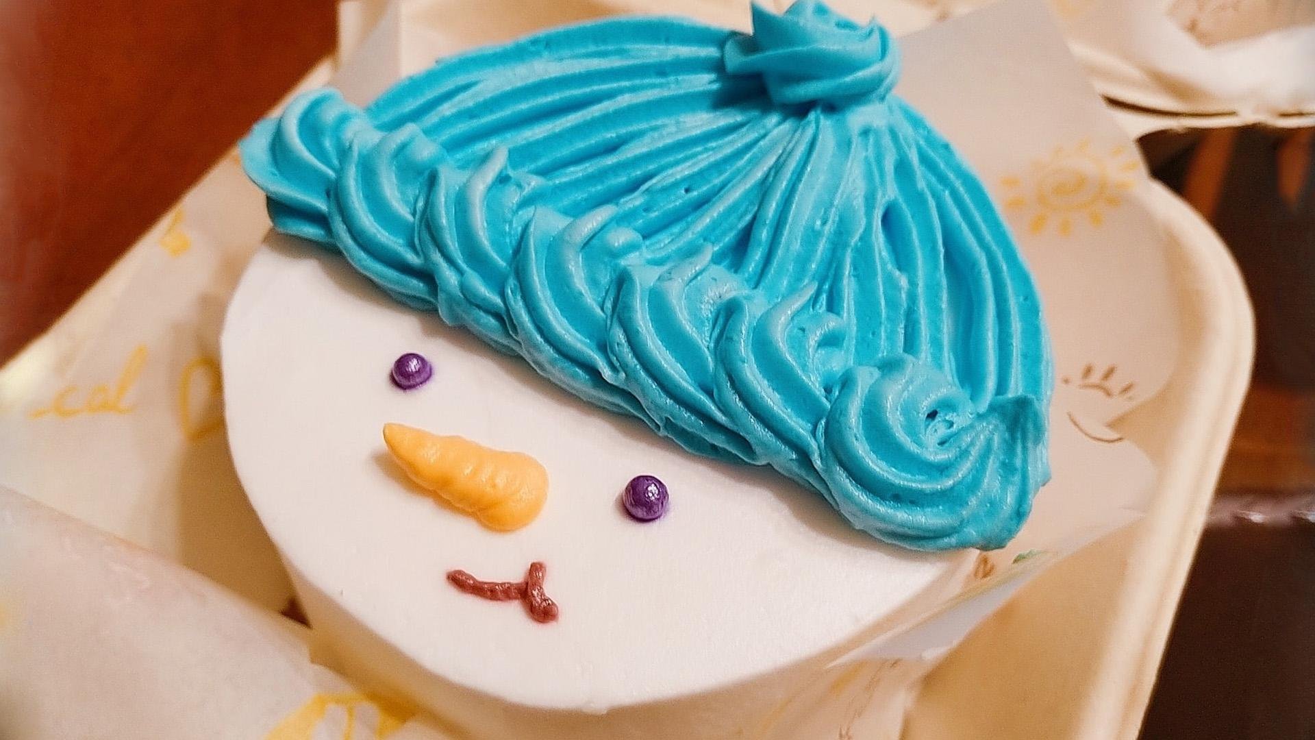 Бенто торт голубой