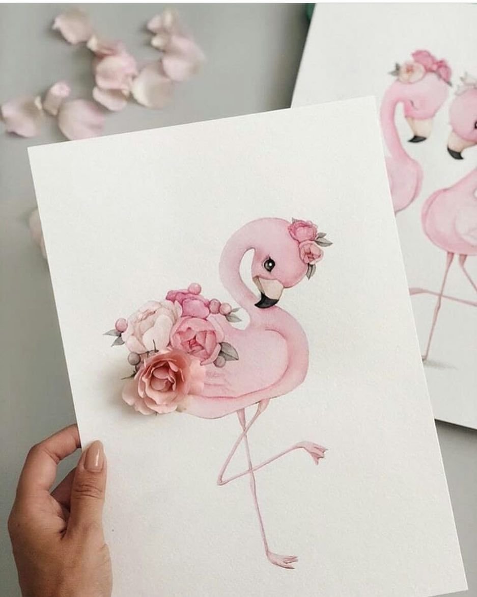 Tanya Bonya иллюстрации Фламинго