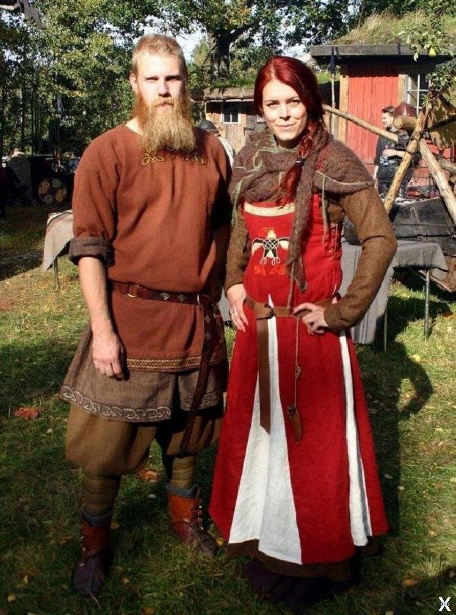 Мужской костюм Скандинавия 9-11 век Готланд