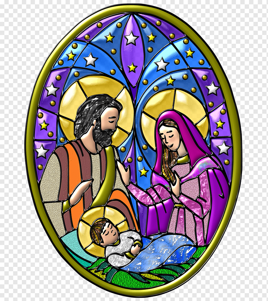 Рождение Иисуса Христа витраж