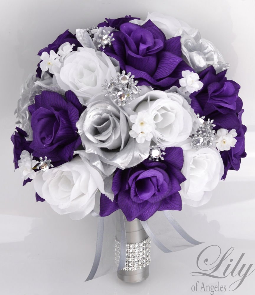 Лизиантусы фиолетовые букет невесты