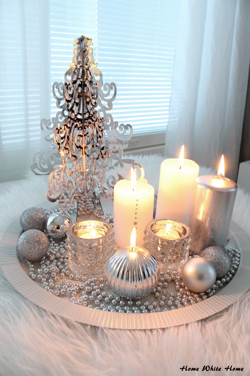 Новогодние украшения со свечами