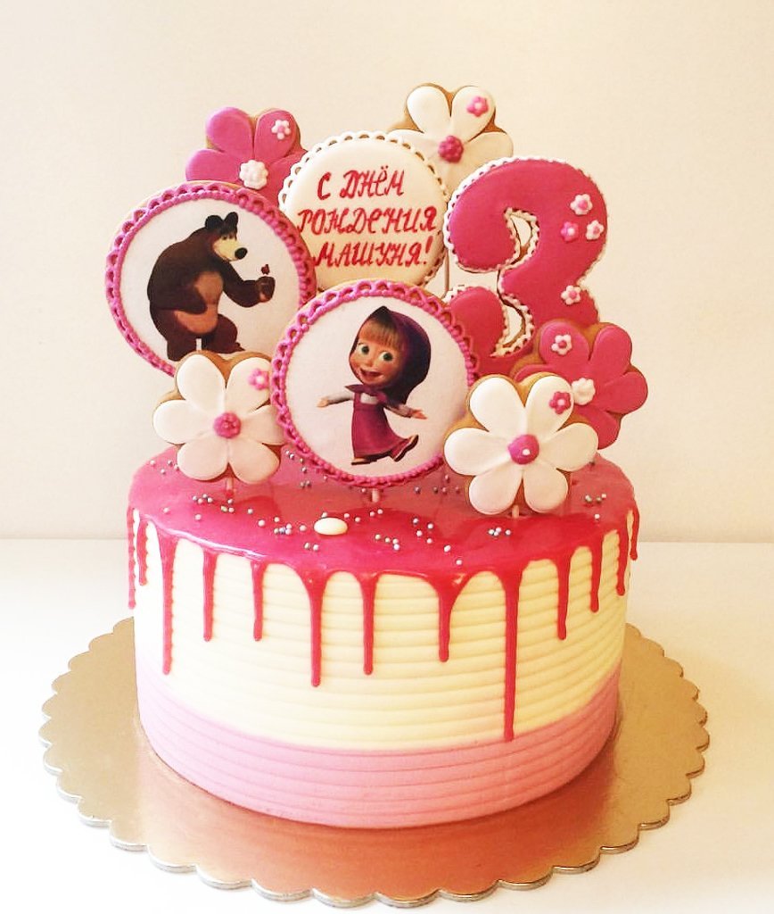 Тортик на 3 года девочке