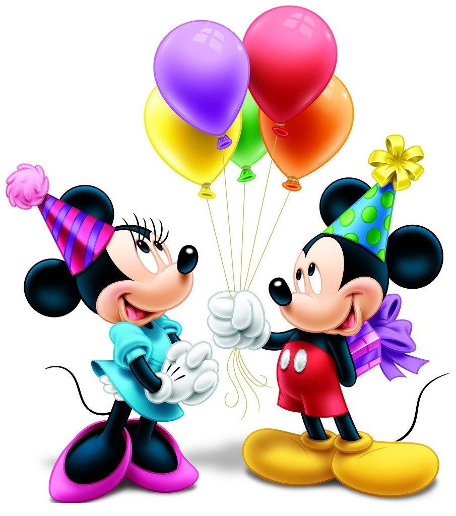 Микки и Минни Маус с днем рождения