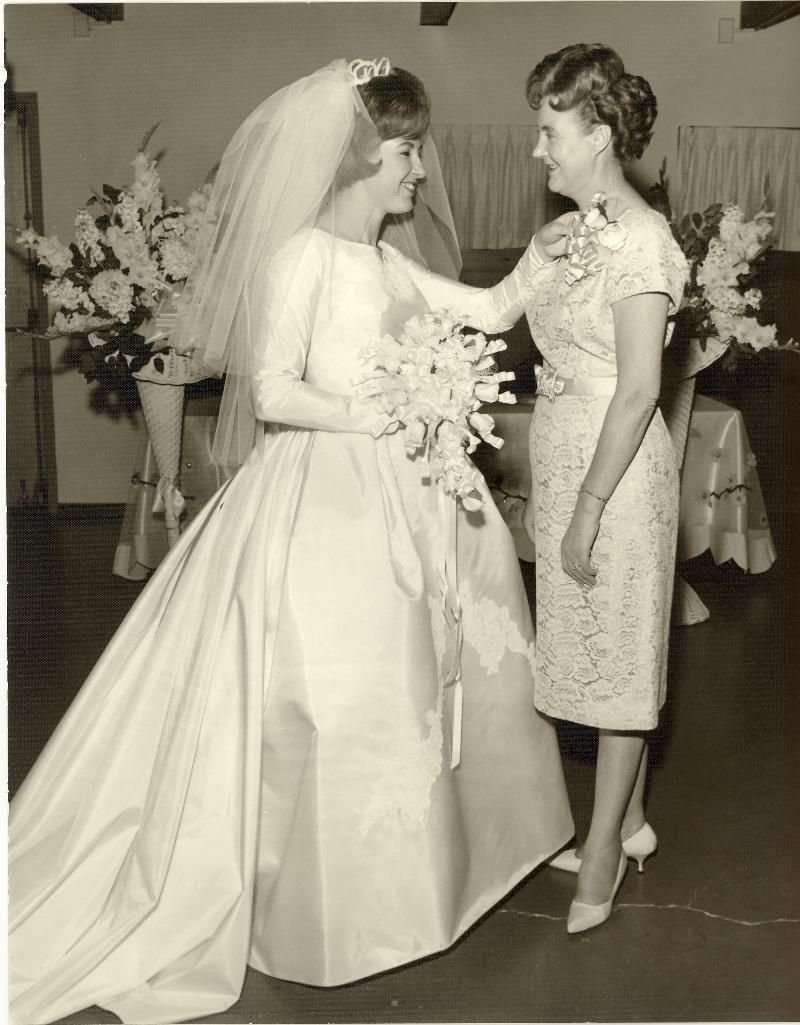Свадебные платья 1960х