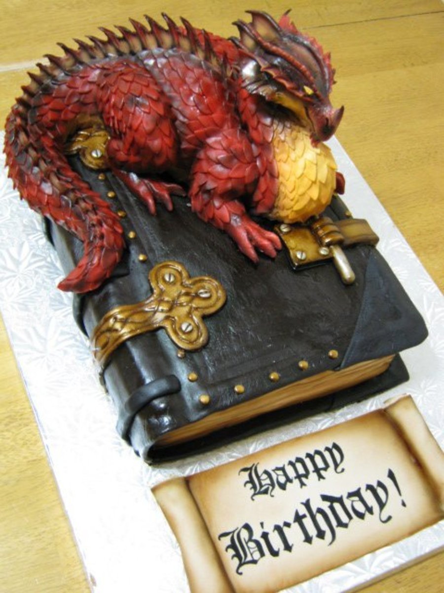 Торт с драконом для мужчины