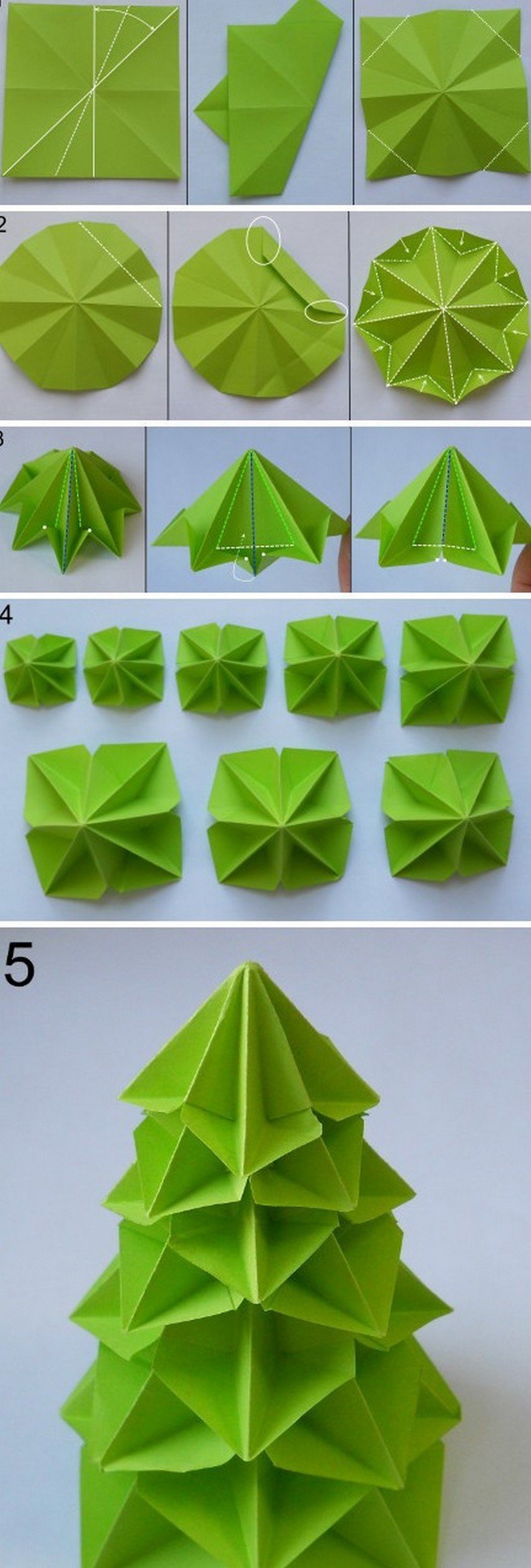 Елка оригами
