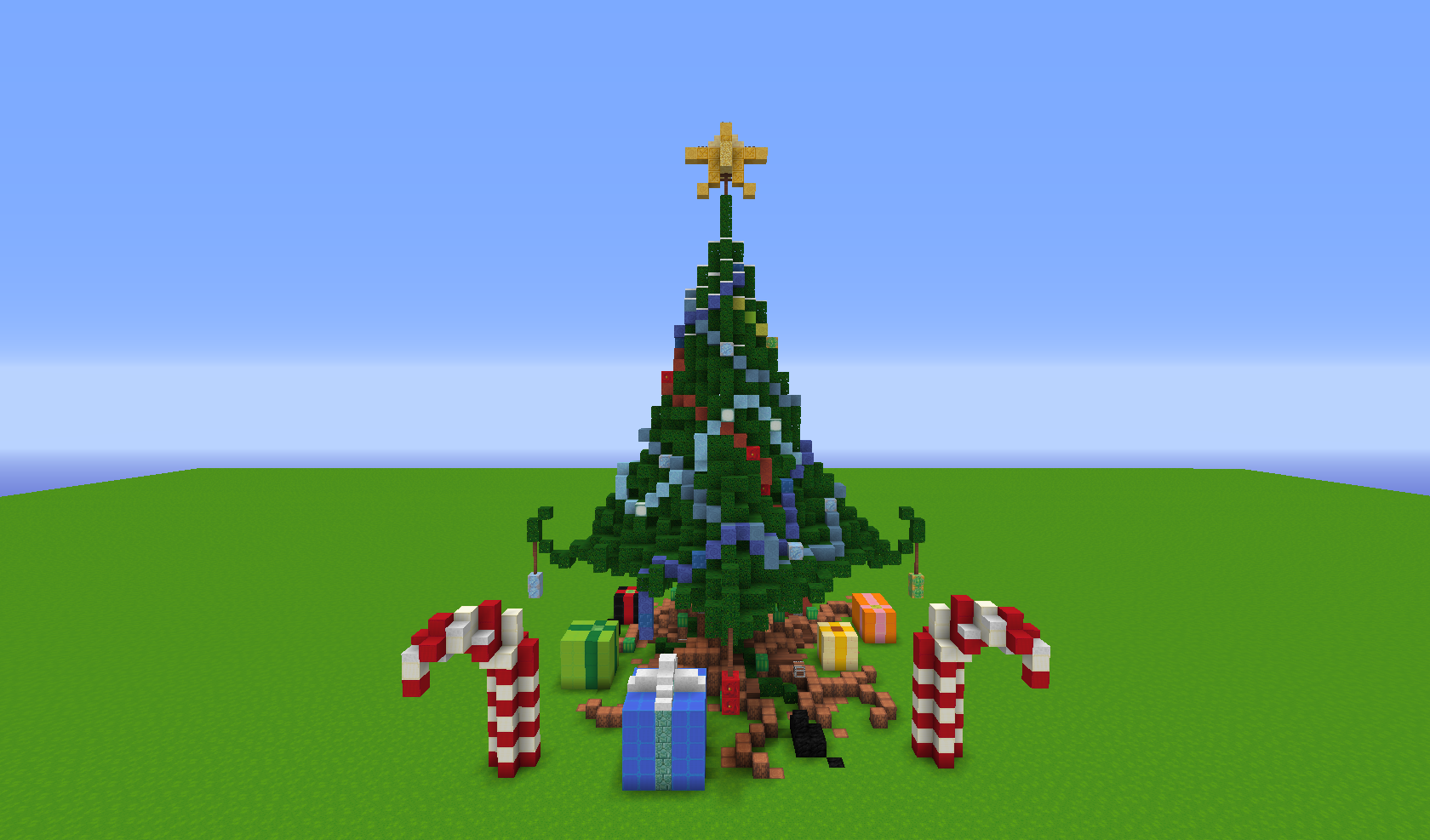 Christmas dweller minecraft. Елка в МАЙНКРАФТЕ. Новогодняя елка в МАЙНКРАФТЕ. Новогодняя ёлка в МАЙНКРАФТЕ постройка. Постройка в Майне Новогодняя елка.