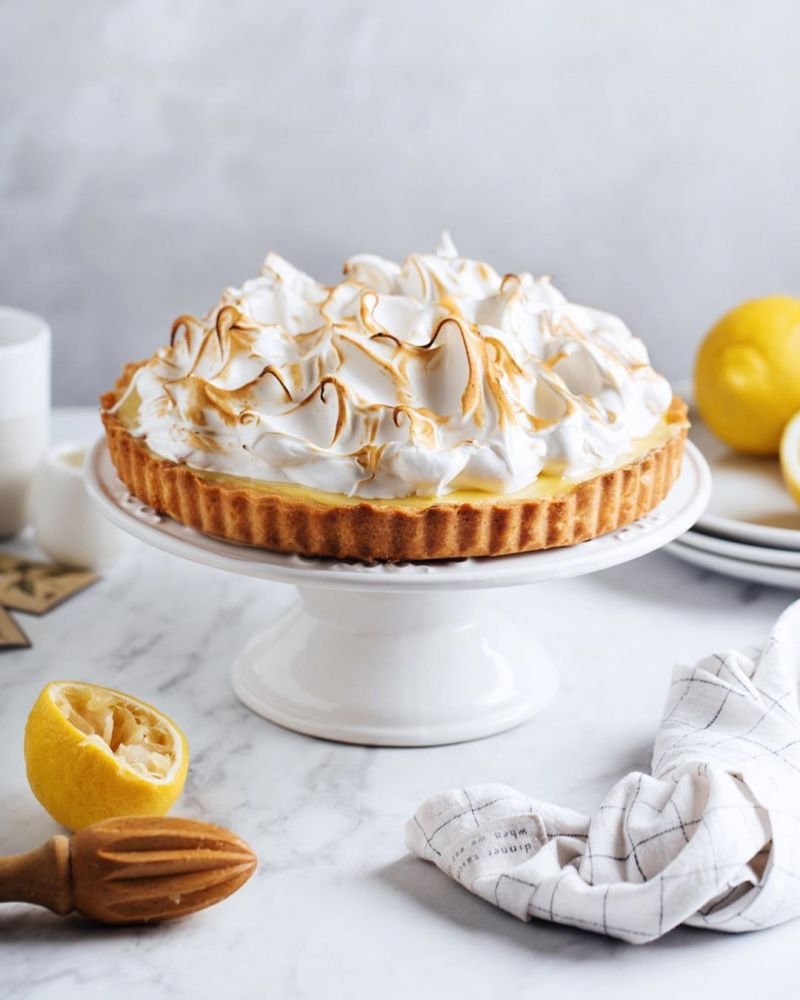 Лимонный меренговый пирог