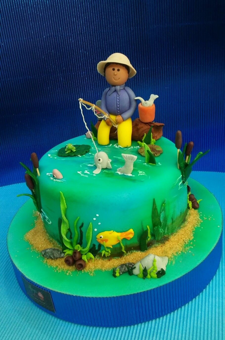 Торт для ребенка рыбака