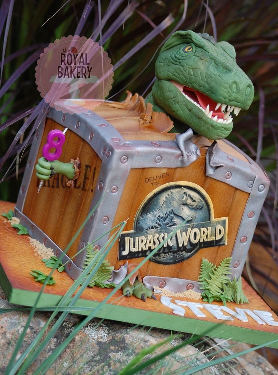 Торт Jurassic World без мастики