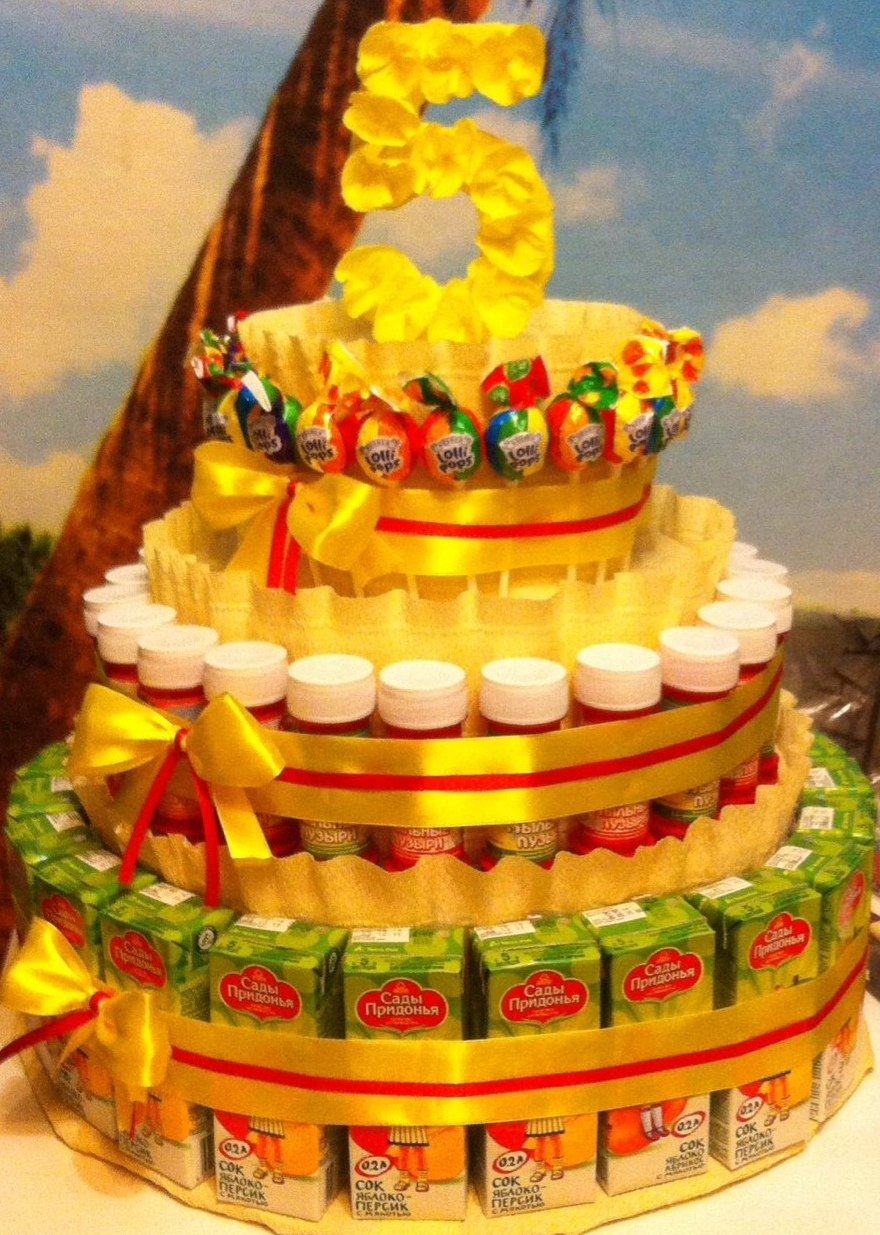 Тортик в садик на день рождения ребенка