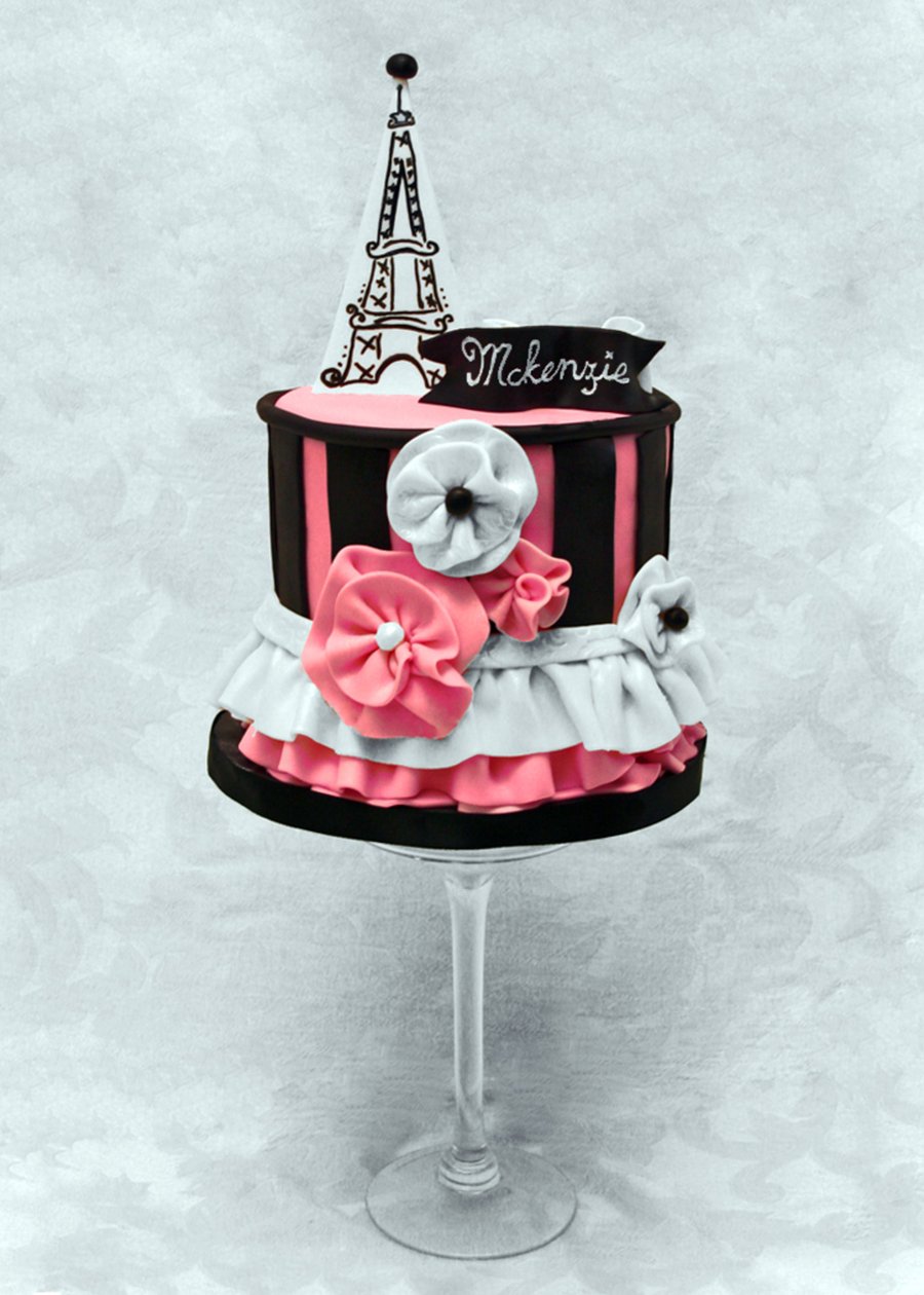 Париж Эйфелева башня торт для девочки