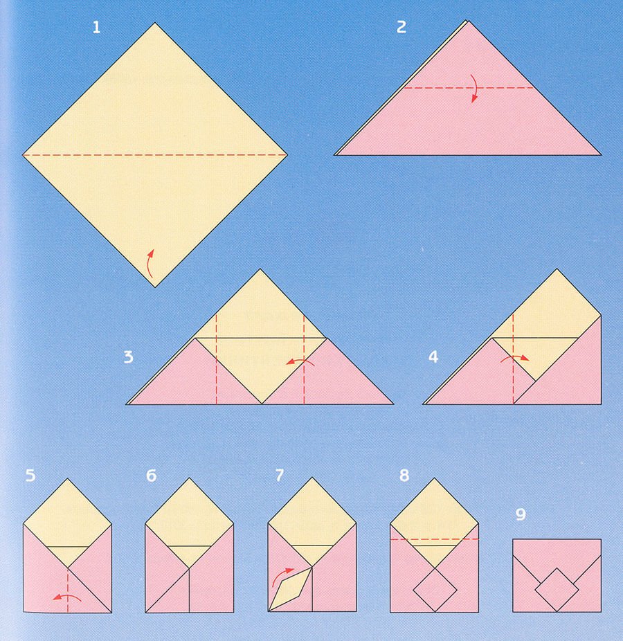 Как сделать конверт из листа бумаги а4
