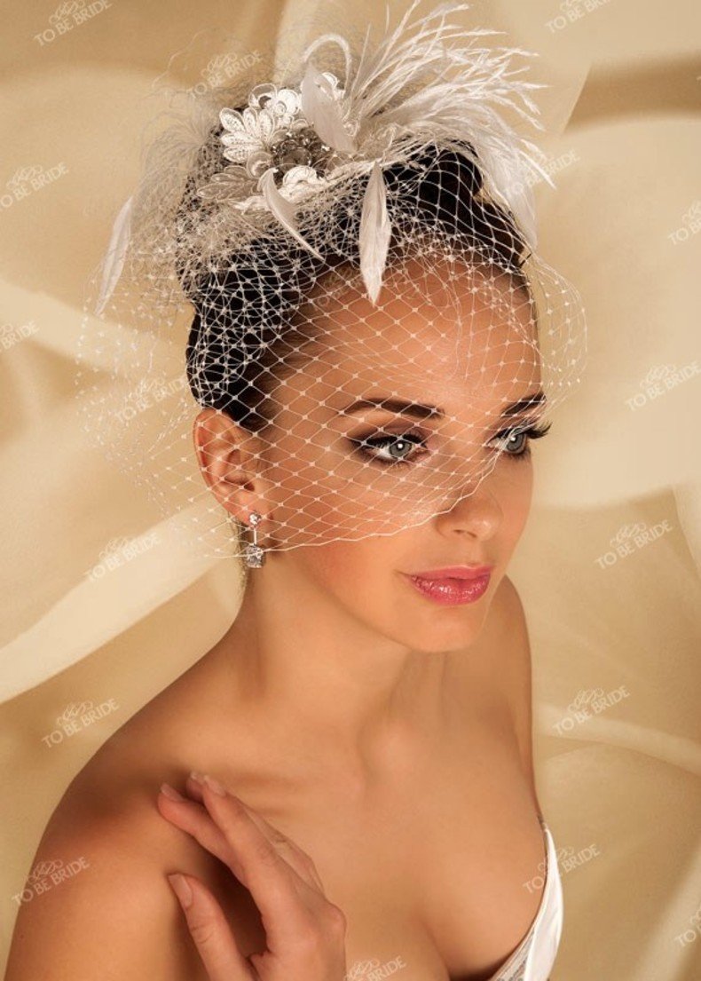 Свадебная шляпка с вуалью