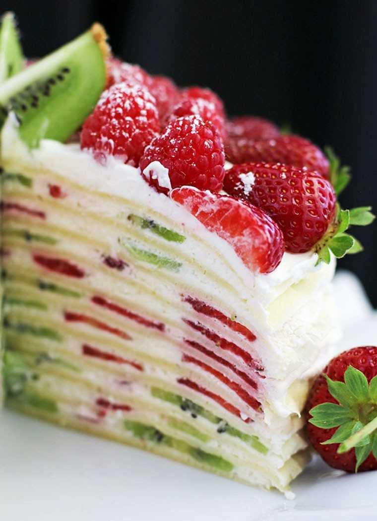 Блинный торт красивый