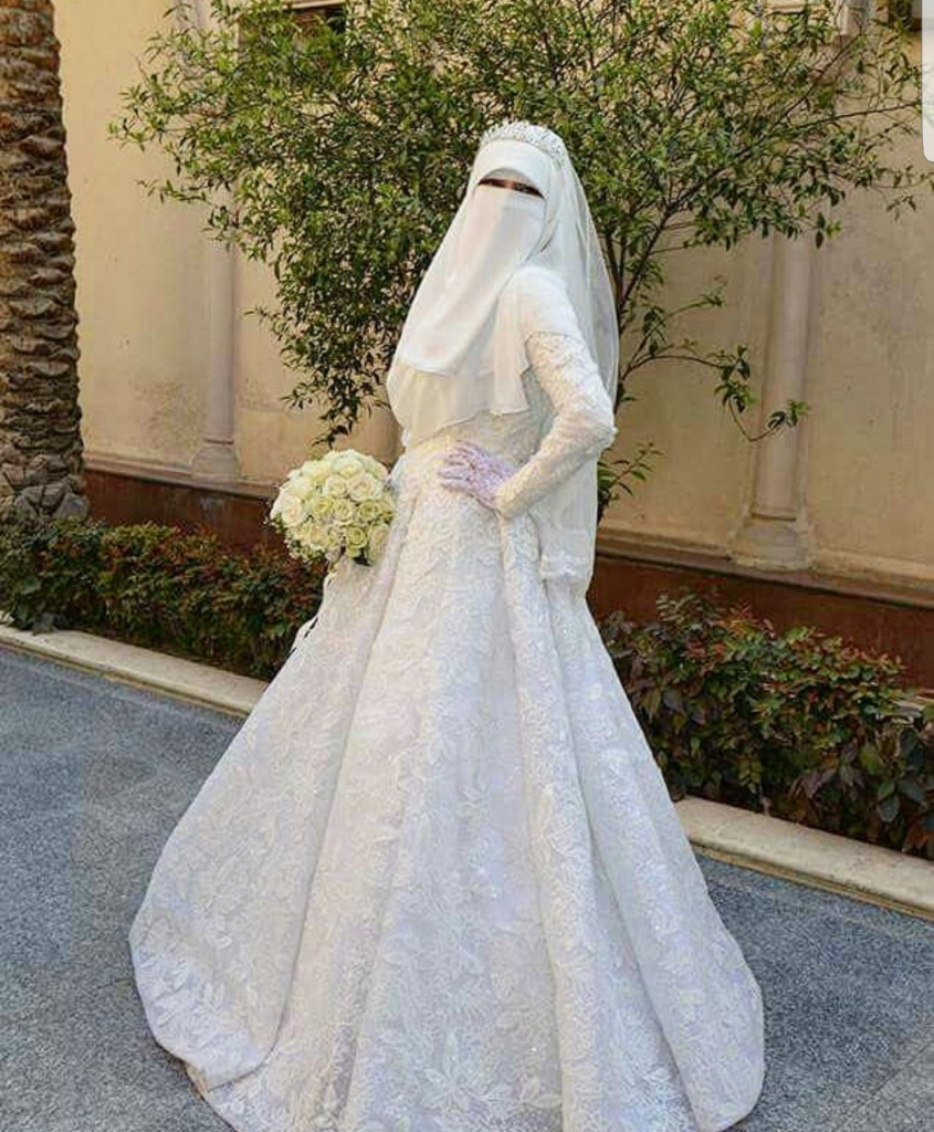 Хиджаб никаб свадебный