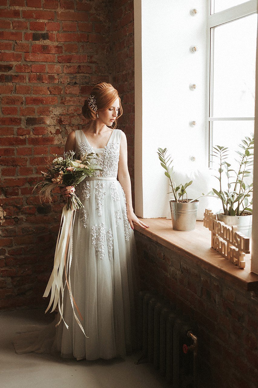 Платье невесты в стиле лофт