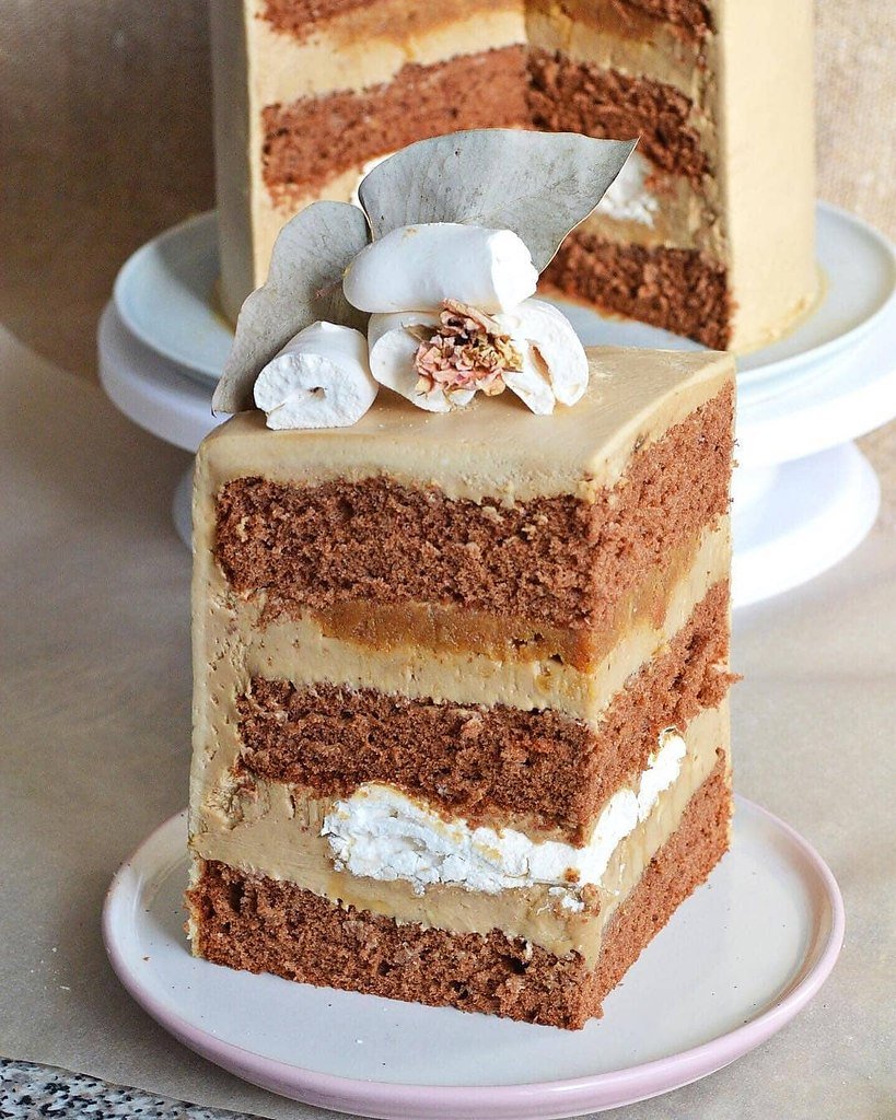 Бисквитный кофейный торт