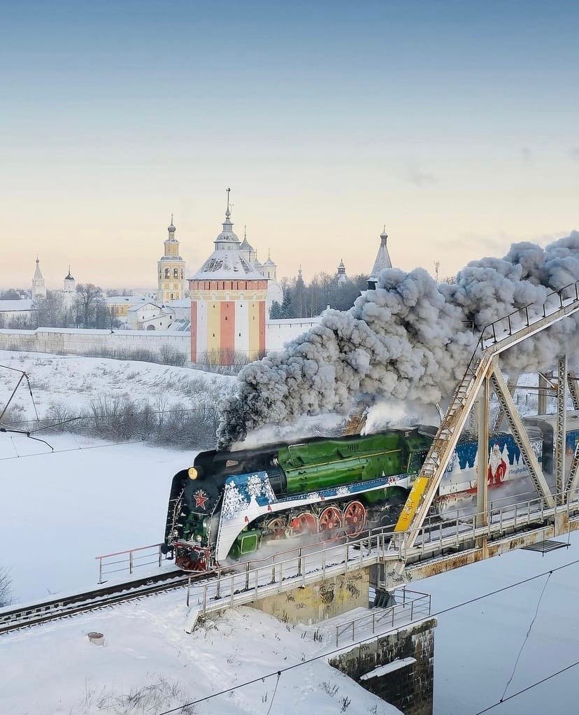 Поезд Деда Мороза в Череповце