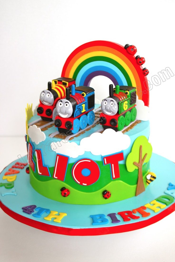 Торт поезд Томас