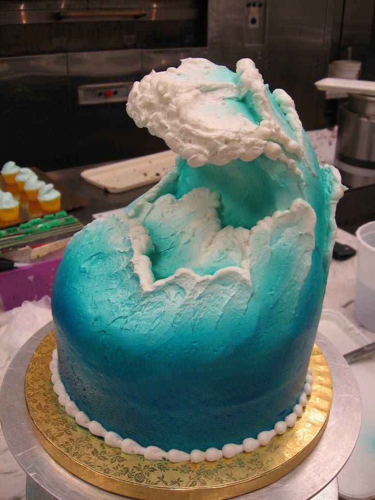 Торт морская волна