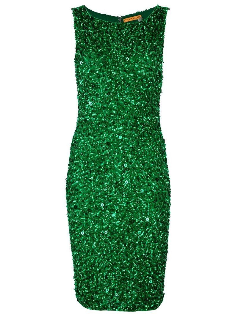 Платье Элис зеленое