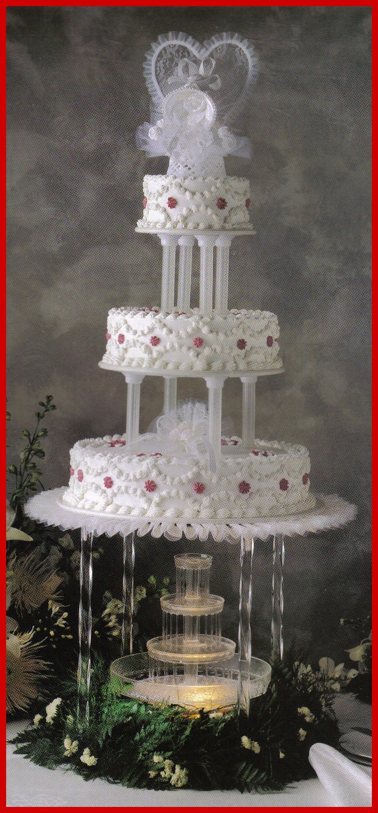 Свадебный торт-фонтан.