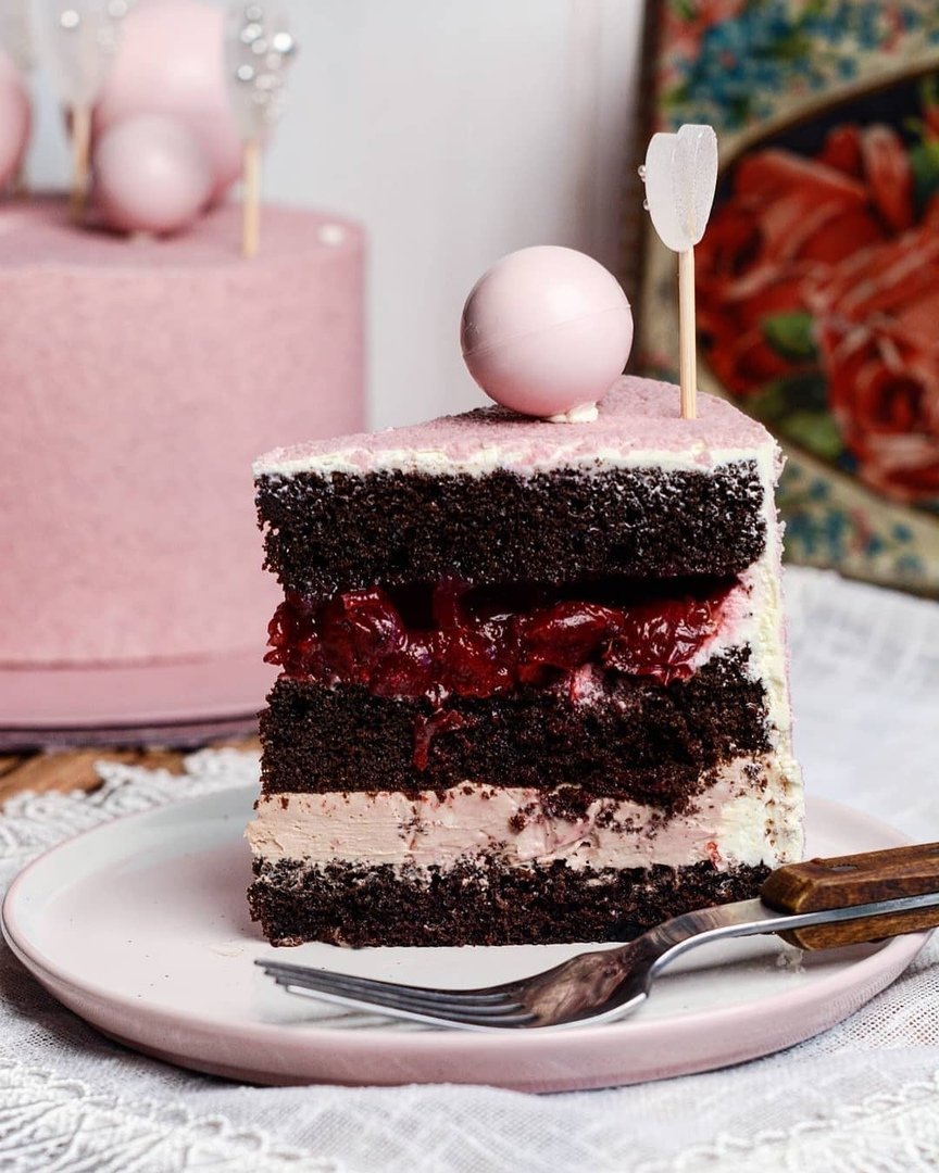 Торт "чёрный лес" (Black Forest Cake)