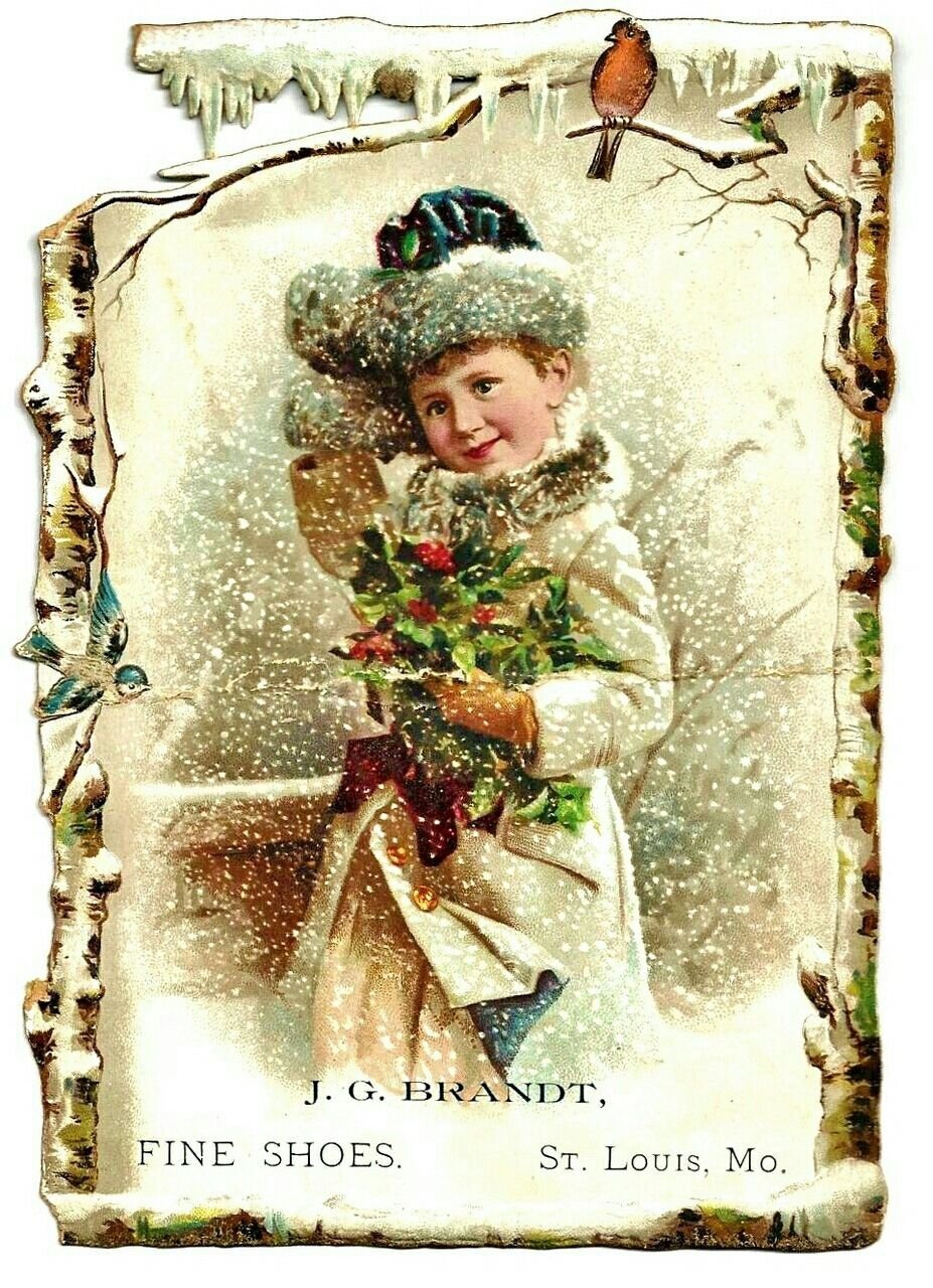 Рождественские открытки 1890