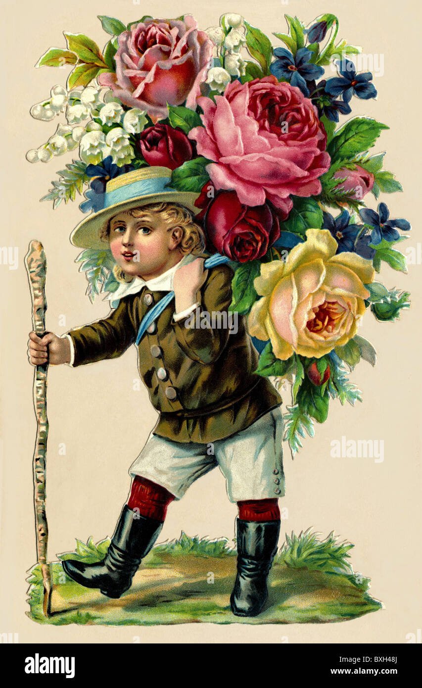 Советская открытка с днем рождения с цветами
