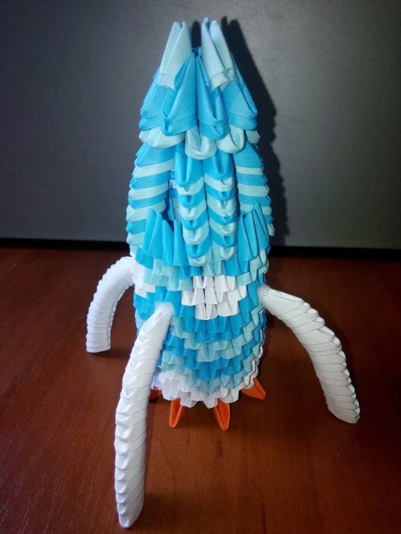 Модульное оригами дед Мороз