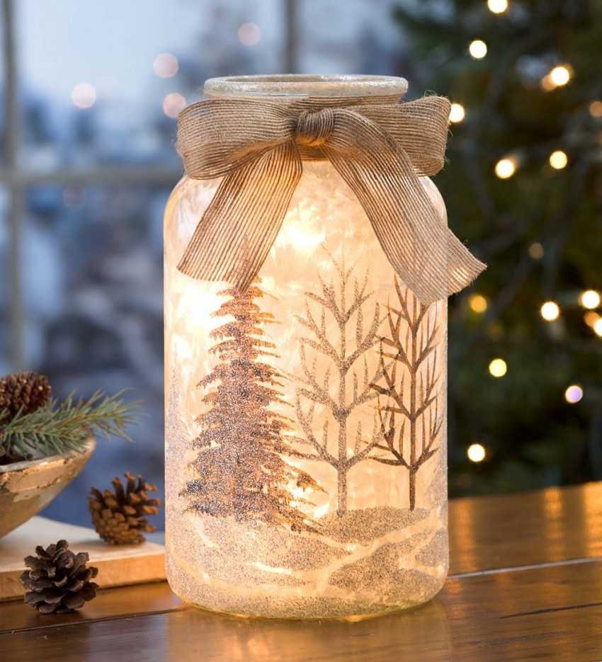 Лючия / Волшебный новогодний фонарь светильник Antique