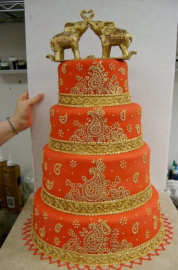 Свадебный торт в русском народном стиле