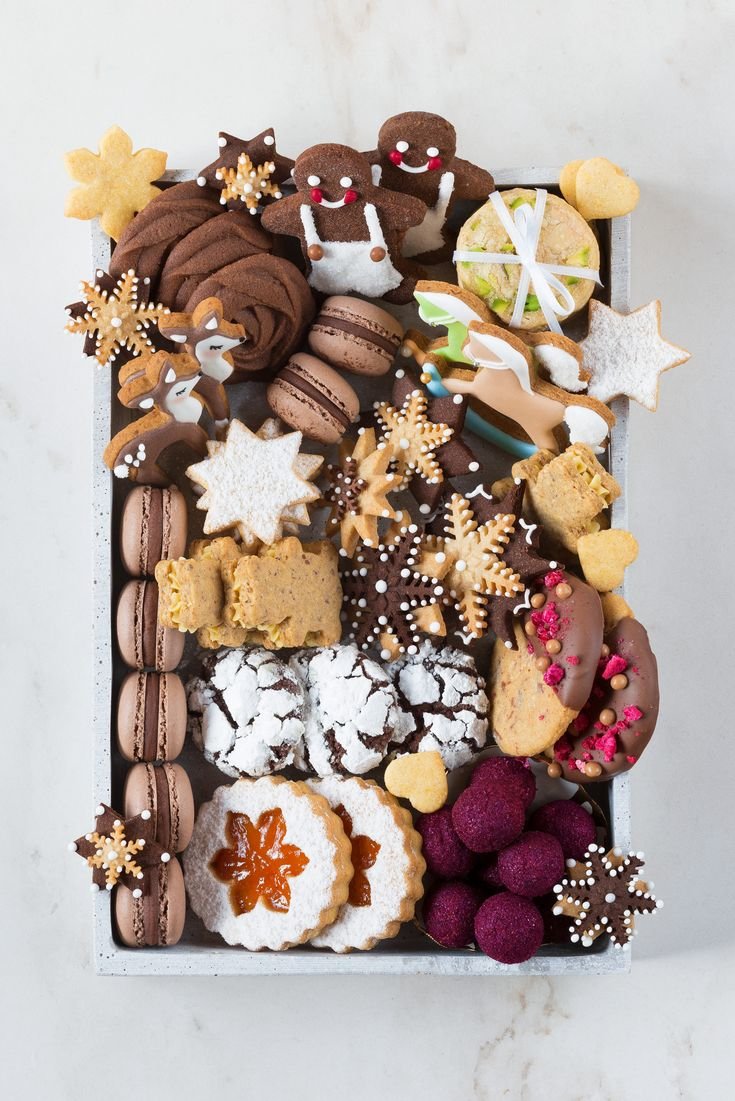 Рождественское шоколадное печенье