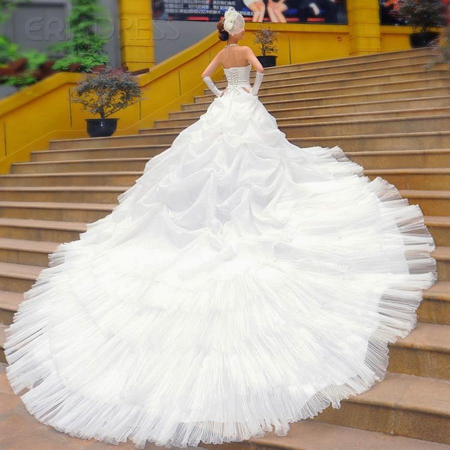 Самое пышное свадебное платье