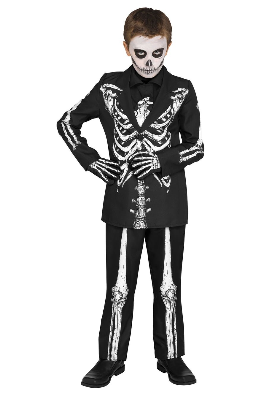 Костюм скелета на Хэллоуин для мальчика