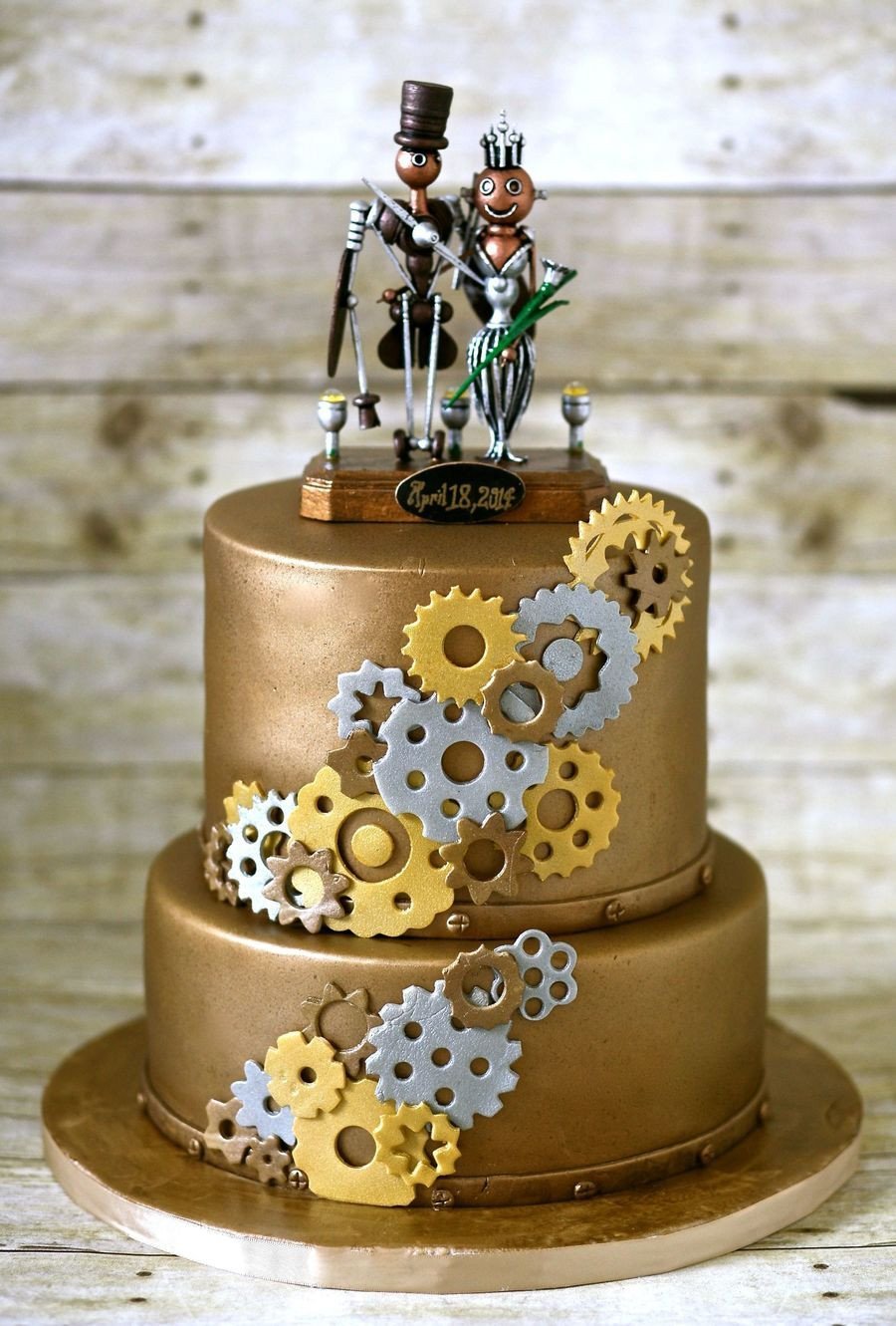 Свадебный торт в стиле стимпанк