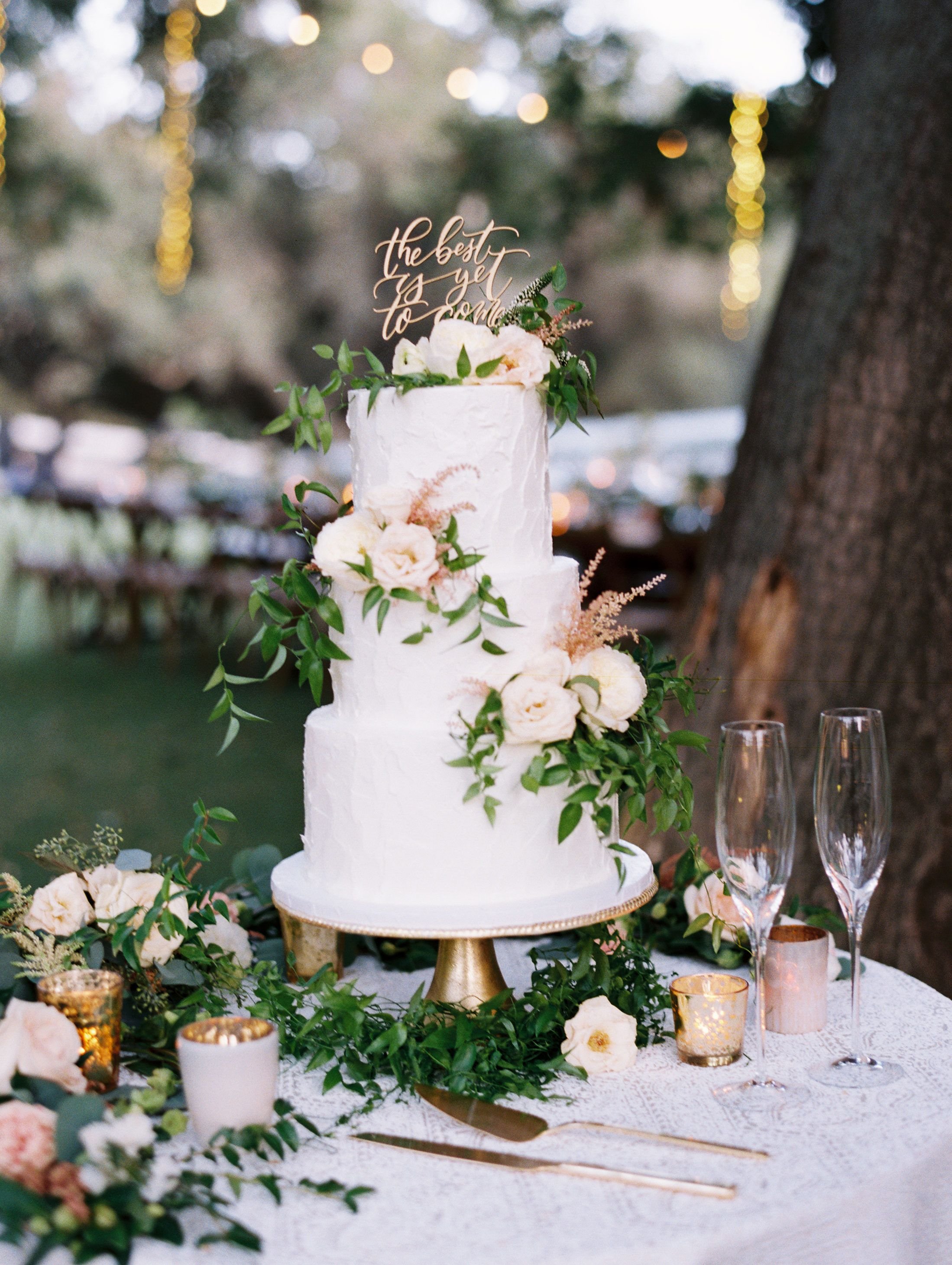 Торт в эко стиле на свадьбу