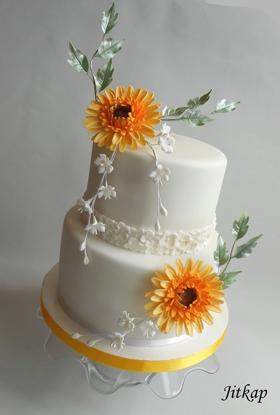 Свадебный торт с герберами