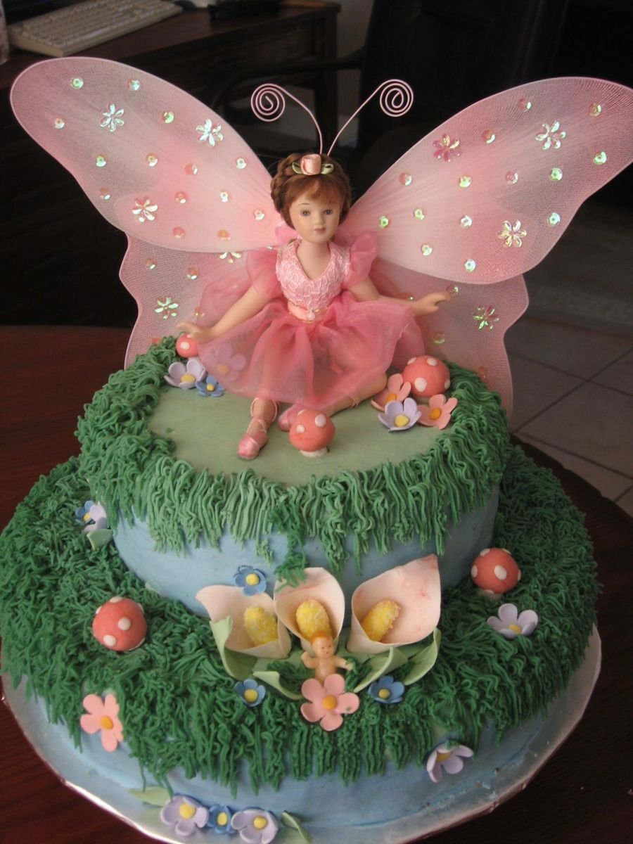 Торт с феями для девочки