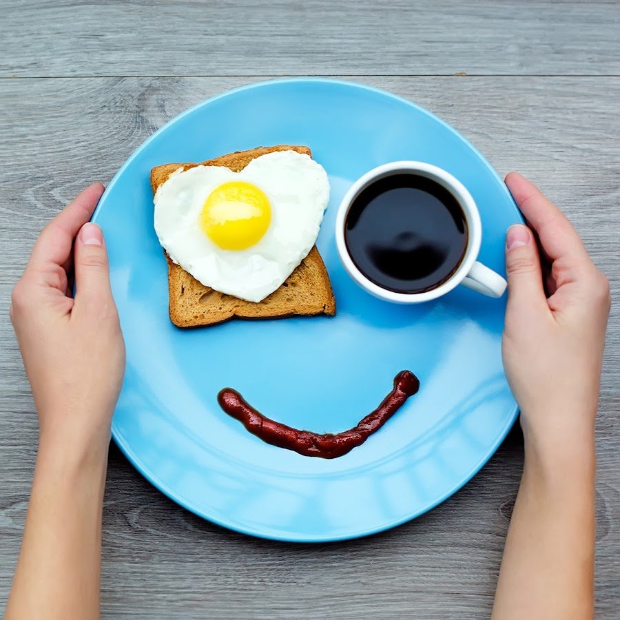 Смешной завтрак доброе утро