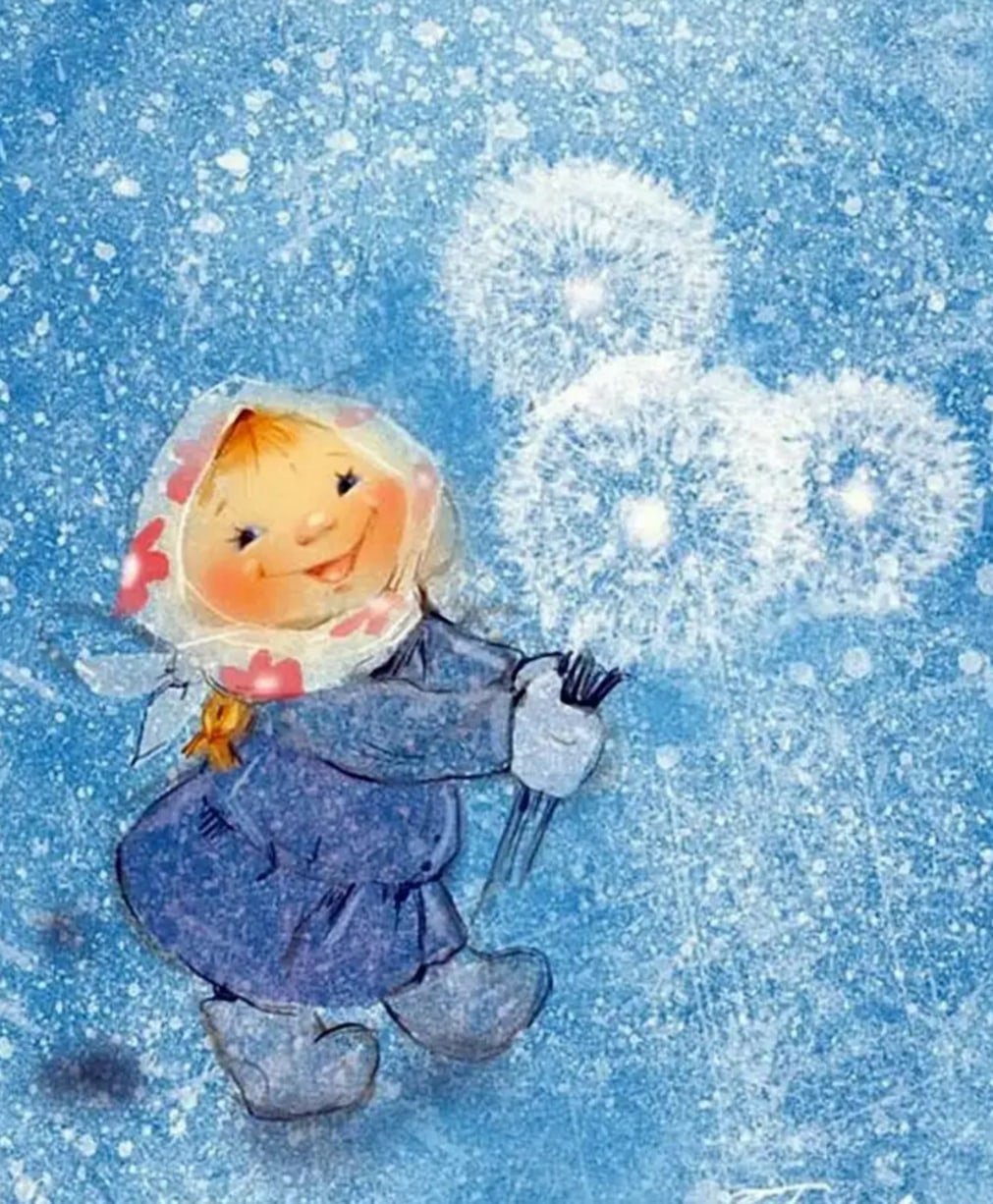 Первый снег детям. Зимние радости.