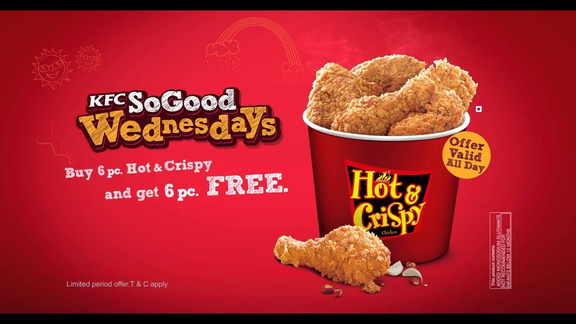 Включи песню чикен. KFC реклама. Курица KFC. Рекламный баннер KFC.