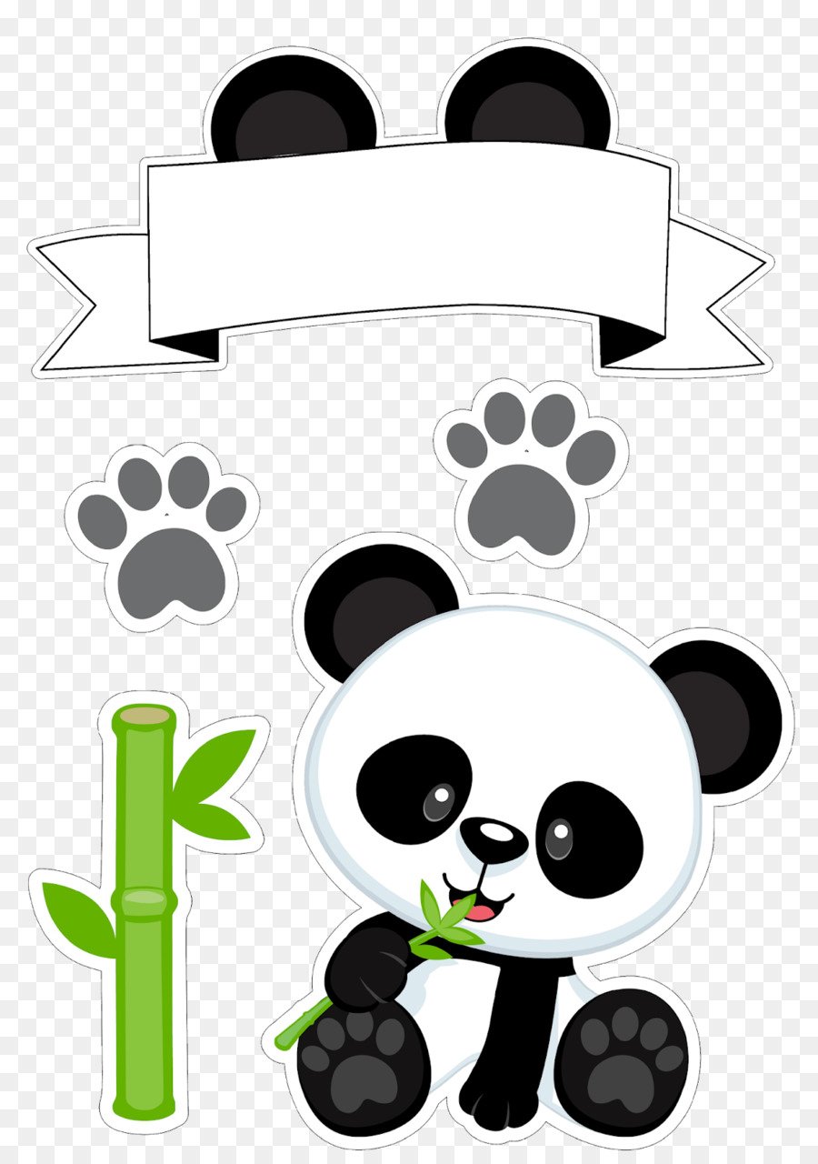 Панда макет для печати