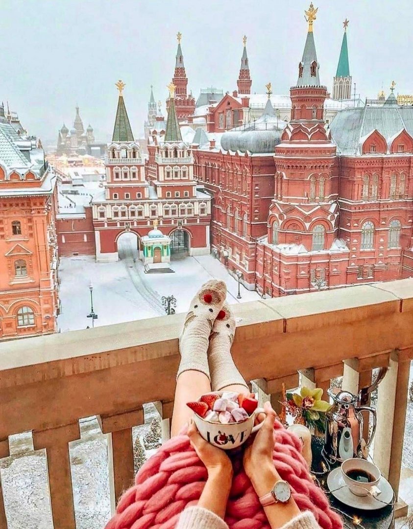 Доброе утро Москва зима