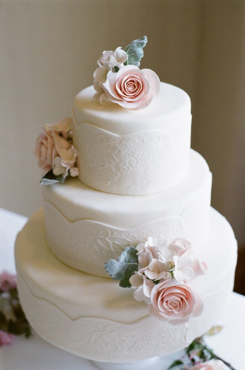 Украшение свадебного торта мастикой