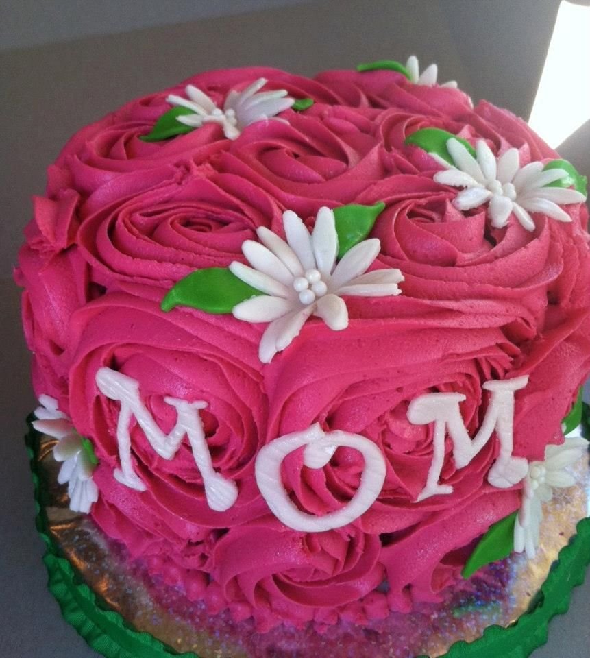 Украшение торта на день матери