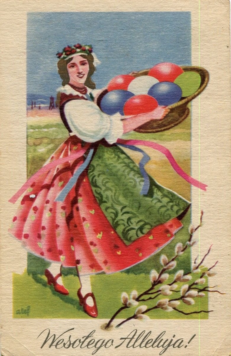 Польские пасхальные открытки